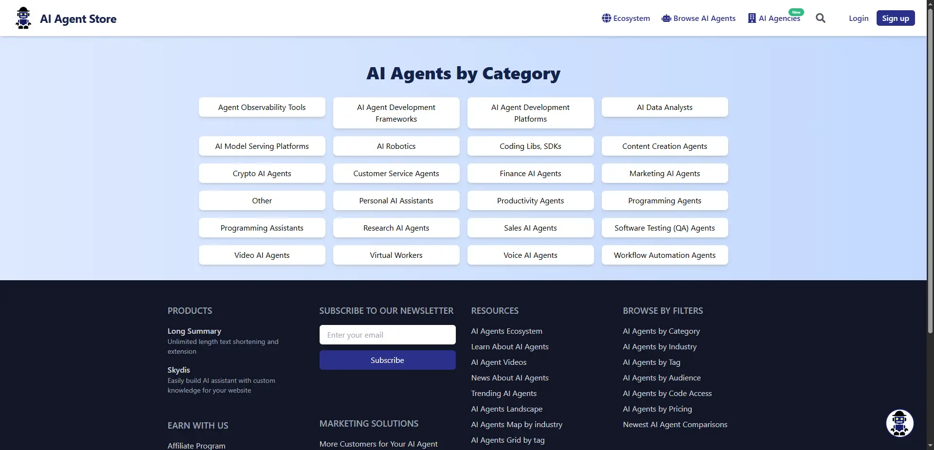 Picture showing different types of AI helpers you can find